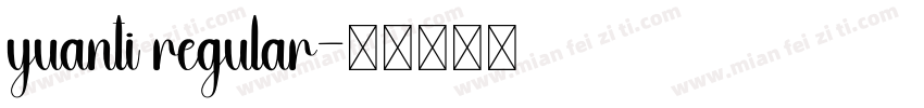 yuanti regular字体转换